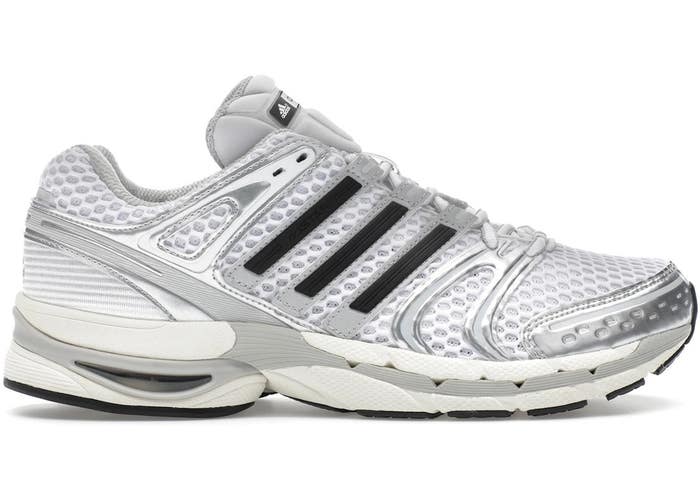 Size 9 - adidas Adistar Control 5 Silver Metallic Black Mens JQ4168