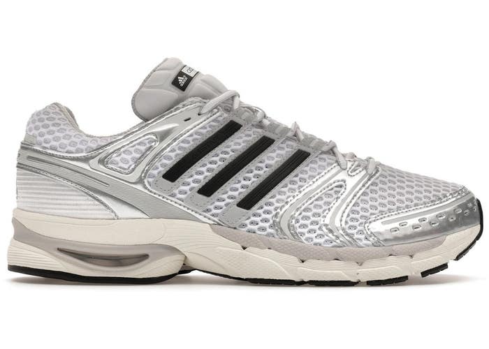 Size 9 - adidas Adistar Control 5 Silver Black Mens KI6121