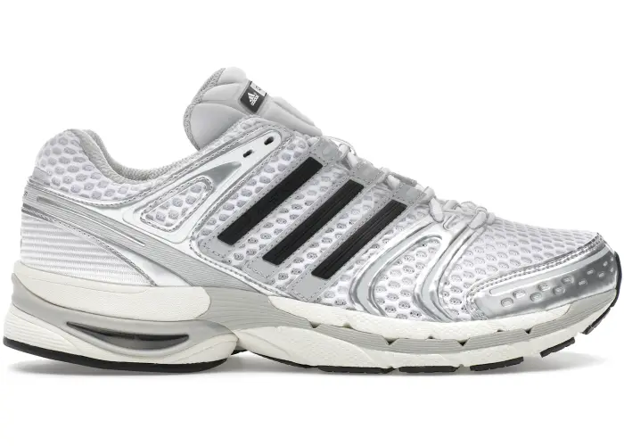 Size 9 - adidas Adistar Control 5 Silver Metallic Black Mens JQ4168