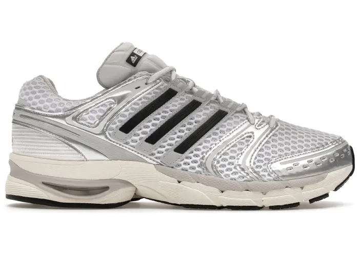 Size 9 - adidas Adistar Control 5 Silver Black Mens KI6121