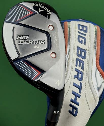 Callaway Big Bertha B21 Rescue 4-Hybrid 4H 21* Graphite RCH 65 Stiff w/ Cover RH