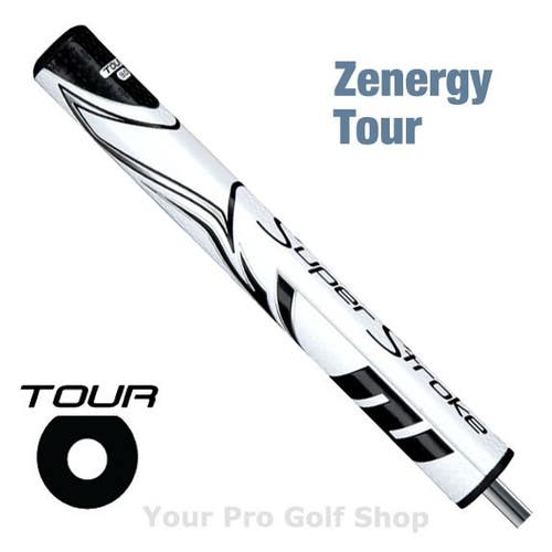 Super Stroke Zenergy Tour 3.0 Putter Grip White and Black