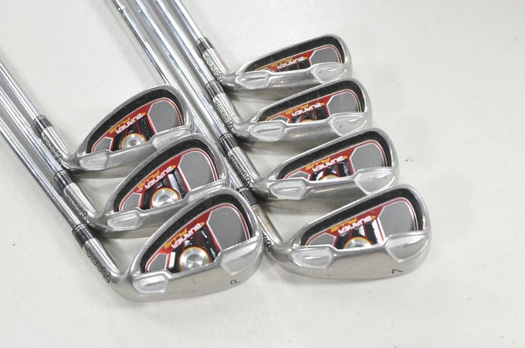 TaylorMade Burner Plus 4-PW Iron Set Regular Flex 85g RH Steel # 223698