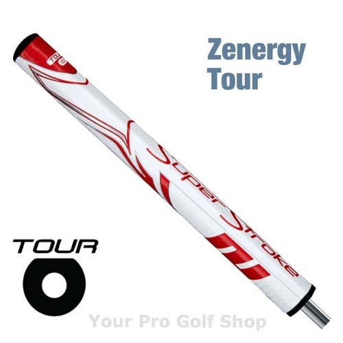 Super Stroke Zenergy Tour 1.0 Putter Grip White and Red