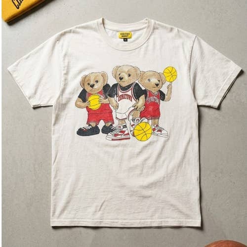 Chinatown Market Basketball Bears Graphic T-Shirt Men's XL Streetwear Pre-Name