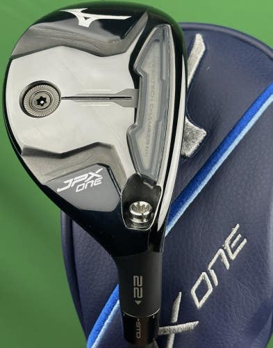 Mizuno JPX One Rescue 4-Hybrid 4H 22* Regular Flex Tensei 1K Blue w/ Cover NICE!