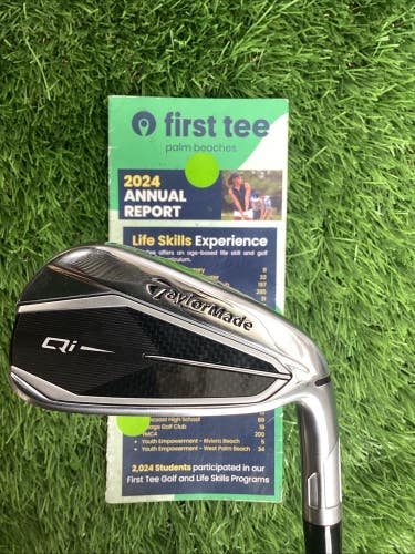 TaylorMade Qi Single 7 Iron With KBS Max Regular Graphite Shaft VGC
