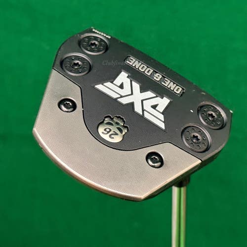 PXG Battle Ready One & Done 35.5" Heel-Shafted Plumber's-Neck Mallet Putterr