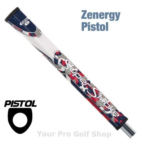 Super Stroke Zenergy Pistol 1.0 Putter Grip Camo Red/White/Blue