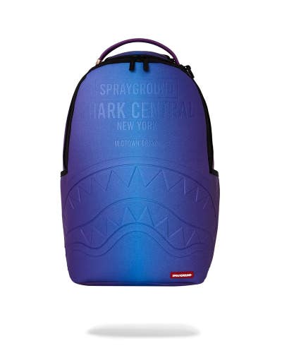 Sprayground Shark Central All Star Backpack Unisex Blue Iridescent Bag SPR308