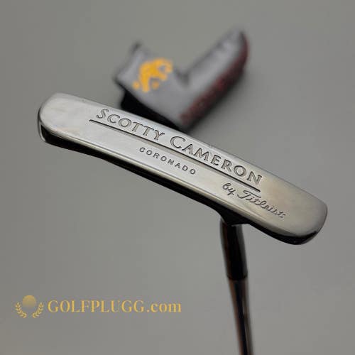 Custom Black Scotty Cameron Coronado Putter w/ Headcover, 34" (3284)