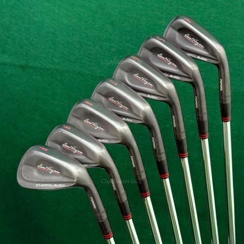 Ben Hogan Ft Worth Black Forged 2018 4-PW Iron Set Dynamic Gold S300 Steel Stiff