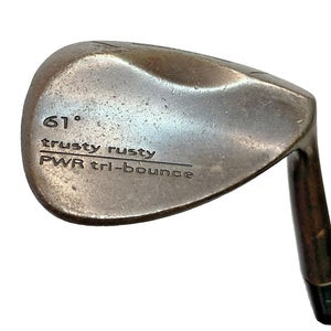 Cobra Trusty Rusty Lob Wedge 61* PWR Tri-Bounce RH Stiff Steel 36" Cobra Grip