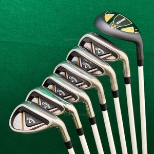 Lady Callaway Edge 5H, 6-SW Iron Set Mitsubishi ELDIO 40L Graphite Ladies w/HC