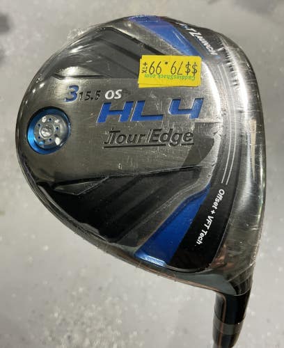 Tour Edge HL4 OS 15.5 #3 Fairway Wood 39" Ladies Flex Graphite Shaft WRH RF