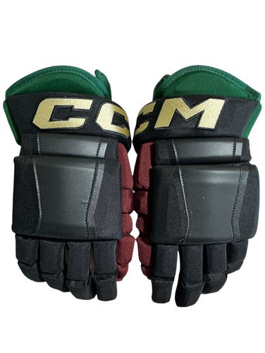 Black Senior CCM HG97 Coyotes Gloves 13" Pro Stock (New) 78108