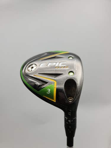 2019 CALLAWAY EPIC FLASH 3 WOOD 15* REG VA DRAGO 45 +HC GOOD