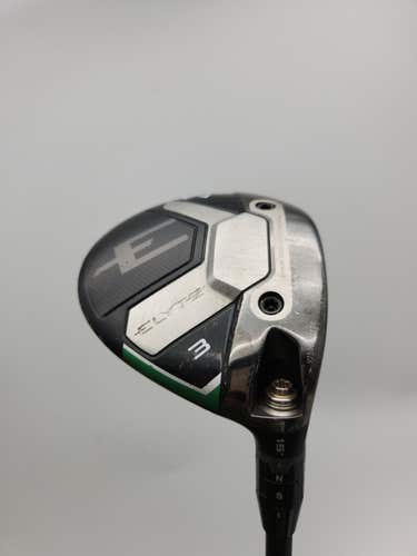 2025 CALLAWAY ELYTE 3 WOOD 15* SENIOR MITSU VANQUISH 4 R2 +HC GOOD