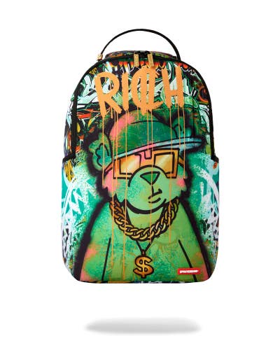 Sprayground Moneybear Tunnel Mural Backpack Unisex Multi Adjustable Strap SPR331