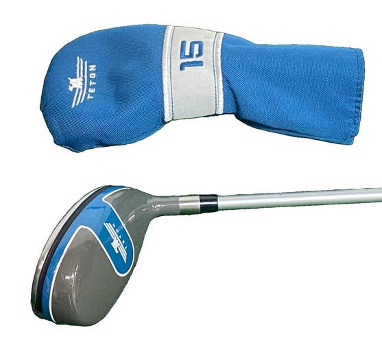 Teton HxD High Launch Hybrid Driver 15 RH 75g Senior Graphite 41.5 Stock Grip HC