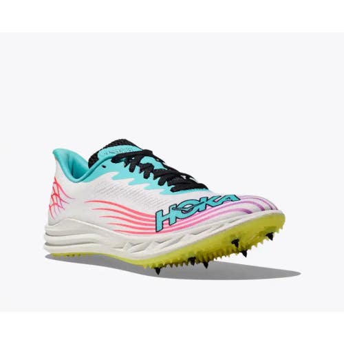 Hoka One One Crescendo MD 2 Men's US 12 White Cielo Blue Running Spikes MEW1895