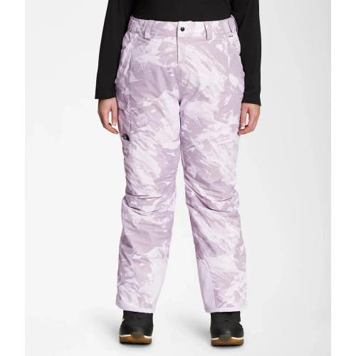 The North Face Freedom Snow Pants Women's Plus 1X Purple White Insulated SGN1827