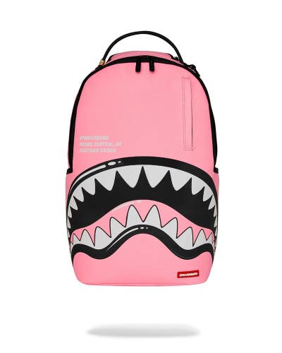 Spray Shark Central Bubble Shark Backpack Unisex Pink Adjustable Strap SPR327