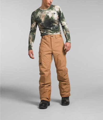 The North Face Freedom Snow Pants Men XS Almond Butter DryVent Insulated SGN1833