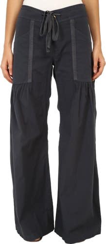 XCVI Willow Poplin Pants Women's XL Charcoal Stretch Mid Rise Wide Leg SGN1790