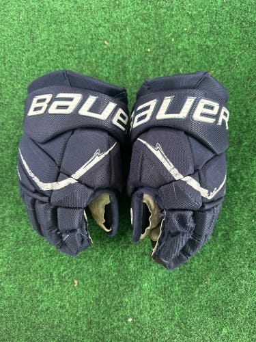Blue Junior Bauer Vapor Flypro Gloves 12" (Used)