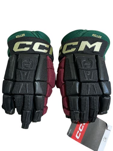 Black Senior CCM HGCLPRSP Coyotes Gloves 13" Pro Stock KELLER (New) 78105