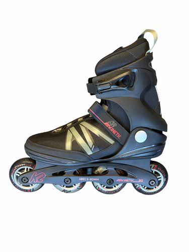 Used K2 KINETIC 80 Senior Rec Fitness Skates Black Senior 8 10299-S000312684