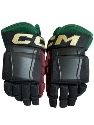 Black Senior CCM HG97 Coyotes Gloves 13" Pro Stock (New) 78104