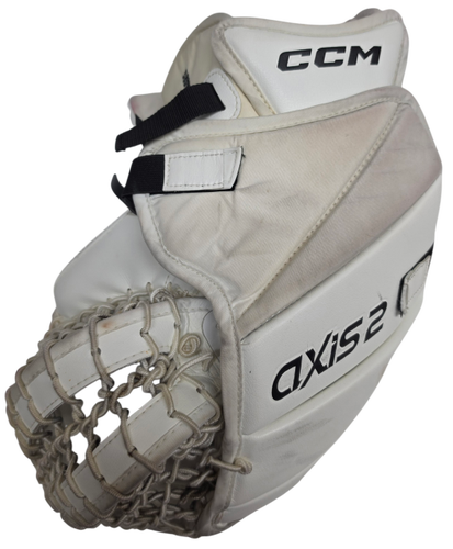 CCM Axis 2 Pro Custom Goalie Glove 580 Game Ready Pro Stock NCAA Used (15756)