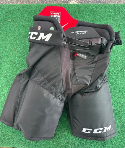 Black CCM JetSpeed FT485 Hockey Pants (Used) | Senior Small