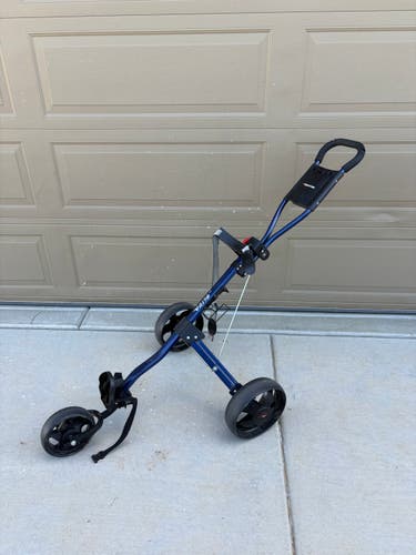 World of Golf Ultra Cruiser Blue Unisex Push Cart (Used)