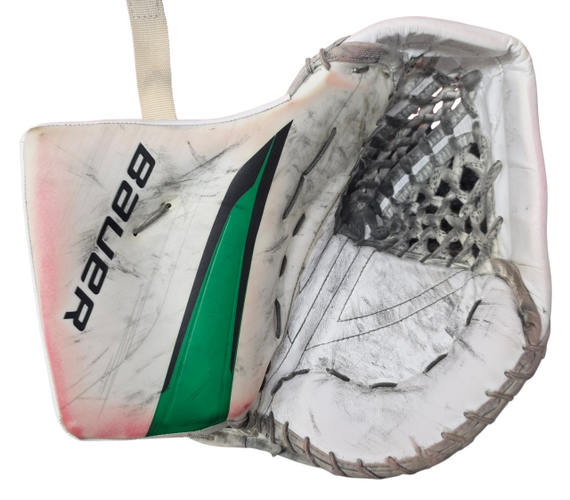 Bauer Vapor Hyperlite 2 Custom Goalie Glove 590 Break Pro Stock Used (15761)