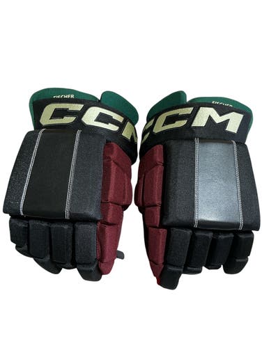 Black Senior CCM HG4RPP Coyotes Gloves 14" Pro Stock (New) 78100
