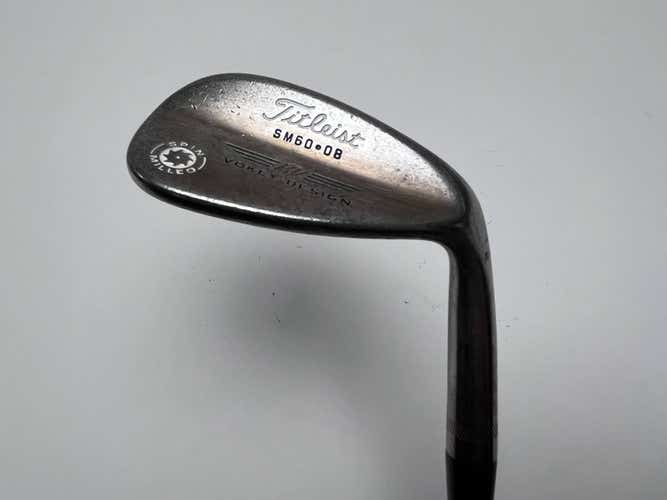 Titleist Vokey Spin Milled Oil Can Wedge 60* 8 Bounce Wedge Steel Mens RH