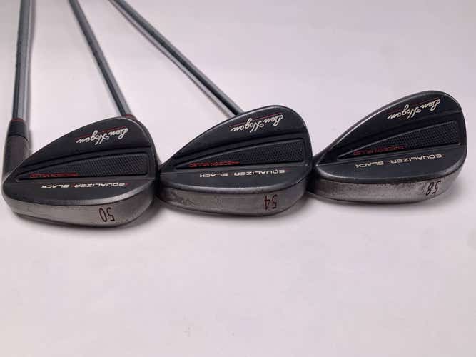 Ben Hogan Equalizer Black Wedge Set 50* 54* 58* KBS Tour-V 120g X-Stiff Steel RH