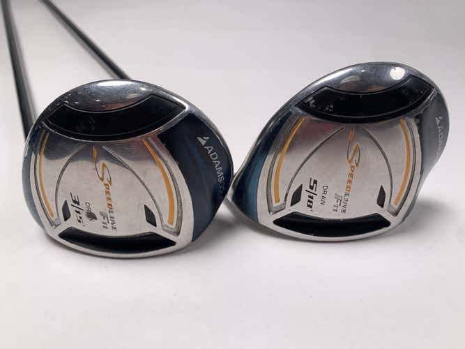 Adams Speedline F11 Titanium 3 & 5 Fairway Set 15* 18* Voodoo RVS7 Regular RH