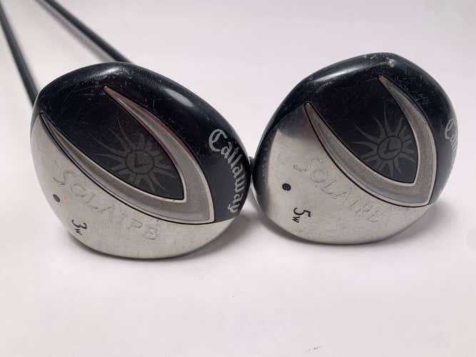 Callaway Solaire 3 & 5 Fairway Wood Set 15* 18* 55g Ladies RH DENT