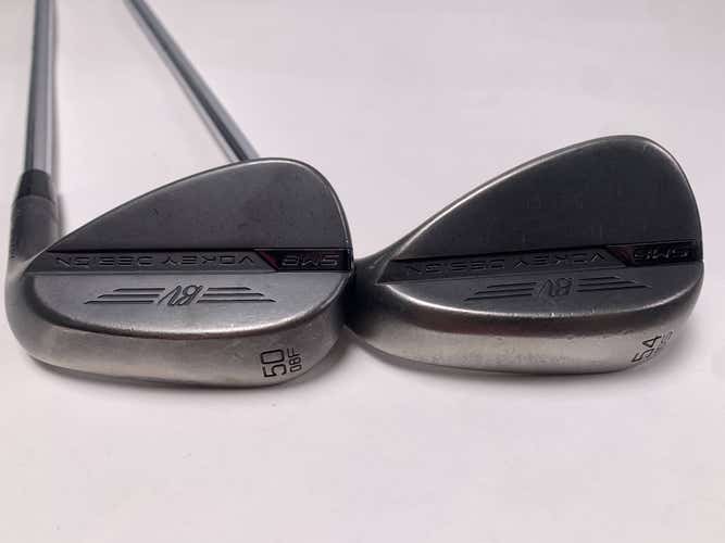 Titleist Vokey SM8 Jet Black Wedge Set 50* 8 54* 10 Wedge Steel Mens RH
