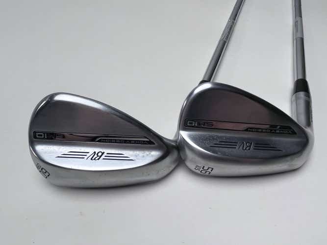 Titleist Vokey SM10 Tour Chrome Wedge Set 56* 10 60* 8 Vokey Wedge Steel Mens LH