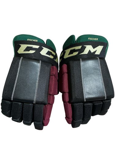 Black Senior CCM HG4RPP Coyotes Gloves 14" Pro Stock (New) 78103