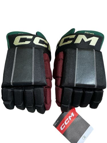 Black Senior CCM HG4RPP Coyotes Gloves 14" Pro Stock (New) 78106