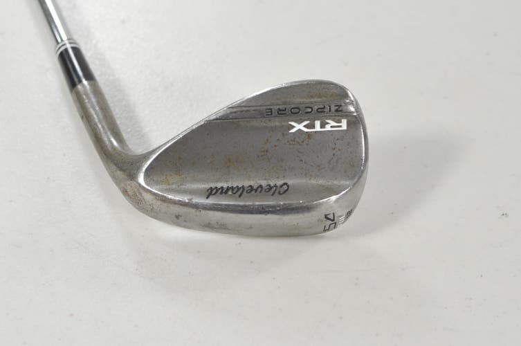 Cleveland RTX Zipcore Tour Raw 54*-12 Wedge Right DG S400 Stiff Steel #223849