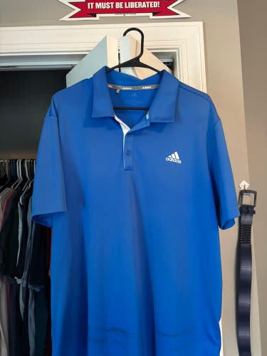 Blue XL Men's Adidas Shirt (Used)