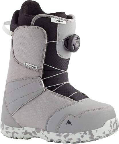 BURTON 2023 KIDS ZIPLINE BOA 7K Snowboard Boot - GREY