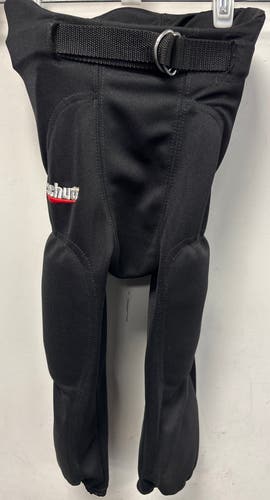 Black Men's Small Youth Schutt Poly Knit All-In-One pants with pads Game Pants (Used)